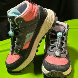 Skechers Kids' Pink and Gray Sneakers